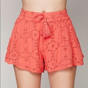Free People Karlie Eyelet Soft Short